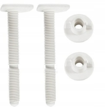 Śruby do mocowania deski sedesowej B-202 komplet STANDARD DO STARYCH MISEK