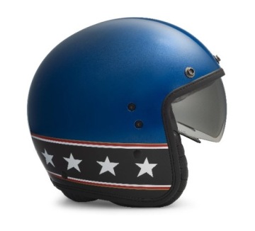 ШЛЕМ HARLEY DAVIDSON 3/4 SUPERNOVA BLUE M
