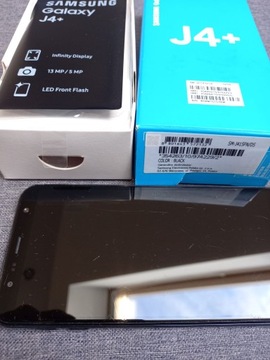 Smartfon Samsung Galaxy J4+ 2 GB / 32 GB czarny uszkodzony wyświetlacz