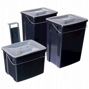 Komplet Koszy na Śmieci do Segregacji 2 x10l + 6l