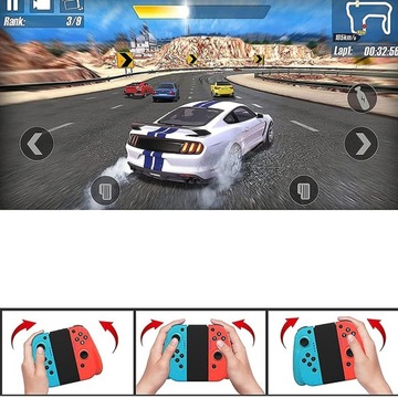 КОНТРОЛЛЕР ДЛЯ JOY-CON SWITCH NEON СИНИЙ КРАСНЫЙ