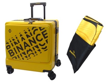 WALIZKA PODRÓŻNA BINANCE SUITCASE ZAMEK TSA + MATA DO YOGI