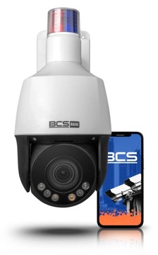 Kamera IP Obrotowa 5MPX BCS PoE Aktywna Ochrona AI
