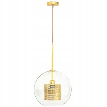 Lampa sufitowa APP555 złota szklana kula 25 loft