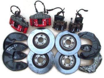 Audi A6 C6 hamulce SWAP 347 / 330 Tarcze przód tył zaciski KOMPLET