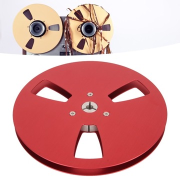 МАГНИТОФОН 7 ДЮЙМОВ 1/4 NAB, ПУСТОЙ РУЛОН, КРАСНЫЙ