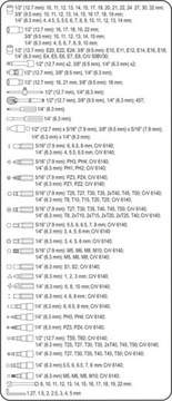 НАБОР ИНСТРУМЕНТОВ VOREL 1/2 216CZ XXL 58700