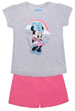 Piżama Krótki Rękaw Myszka Minnie 122 Szary/Różowy