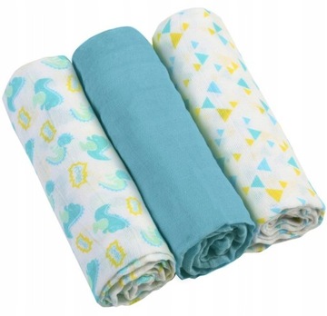 PIELUCHY PIELUSZKI MUŚLINOWE PREMIUM 3 SZT BABYONO