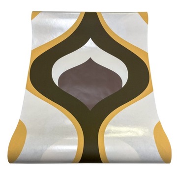 TAPETA WZÓR GEOMETRYCZNY RETRO 64435