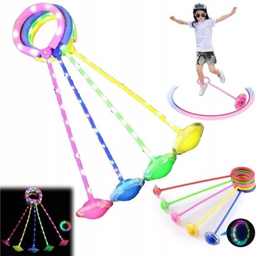 Hula hop na nogę skipper skakanka dla dzieci LED