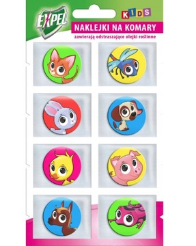EXPEL Naklejki środek na komary dla dzieci 8szt.