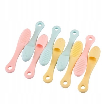1pcs Mini Silicone Finger Nose Brush Cleaning Skin