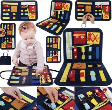 TABLICA MANIPULACYJNA SENSORYCZNA MONTESSORI XXL