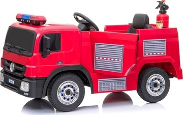 AUTO WÓZ STRAŻACKI 2x45W ŚWIECĄCE KOŁA BUJANIE