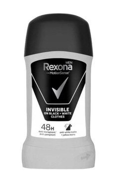 Rexona Men Invisible Black + White палочка против белых пятен НАБОР x4