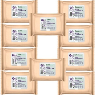 LUBA PAPIER TOALETOWY NAWILŻANY LAWENDA 10 X 50SZT