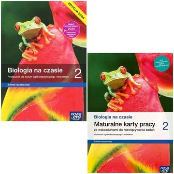 BIOLOGIA NA CZASIE 2 PODRĘCZNIK + KARTY PRACY ZAKRES ROZSZERZONY 2024 LO