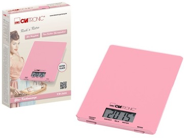 PRECYZYJNA WAGA KUCHENNA CLATRONIC KW 3626 RÓŻOWA