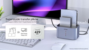 USB 3.2 5 Гбит/с 2,5/3,5-дюймовая док-станция Unitek