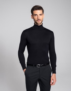 Sweter golf męski goito tn czarny xxxl
