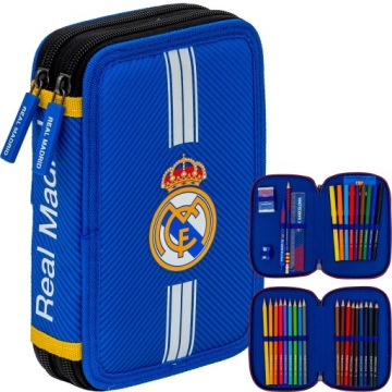 Пенал подвійний з наповнення. REAL MADRID ASTRA