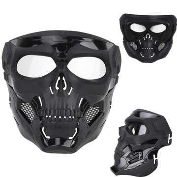 MASKA NA HALLOWEEN TAKTYCZNA CZASZKA PAINTBALL