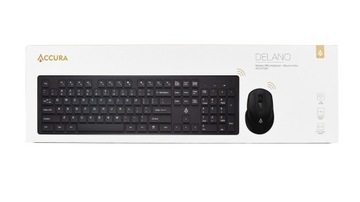 Zestaw klawiatura i mysz Accura ACC-K1306 czarny