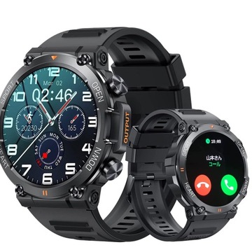 SPORTOWY MĘSKI SMARTWATCH ZEGAREK ROZMOWY MENU HD