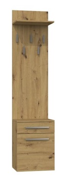 Szafka na buty/wieszak 50 x 180 x 35 dąb artisan