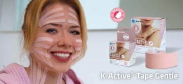 Лента K-ACTIVE Пластыри для тейпирования ГИПОАЛЛЕРГИЧЕСКИЕ ЛЕНТА ДЛЯ ЧУВСТВИТЕЛЬНОЙ КОЖИ ЛИЦА