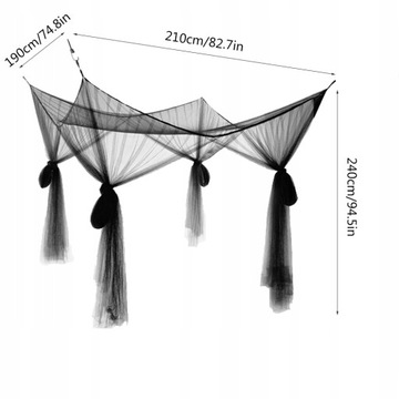 МОСКИТНАЯ СЕТКА, 4 УГЛОВЫХ СТОЙКИ, КРЫШКА