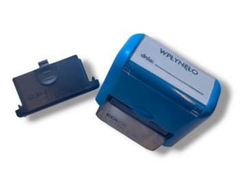 Pieczątka z hasłem WPŁYNEŁO DNIA colop c20