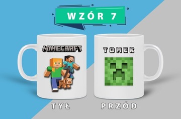 КРУЖКА MINECRAFT + ИМЯ ПОДАРОК ​​НА ДЕНЬ РОЖДЕНИЯ ПРАЗДНИКИ
