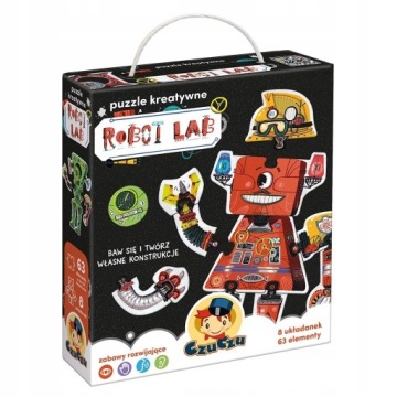 Vzdělávací Skládačka Sada Puzzle Puzzle Rozvíjející motoriku Robocik