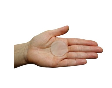 Szkło szkiełko 3 mm matowe piaskowane okrągłe fi 100 mm fi 10 cm
