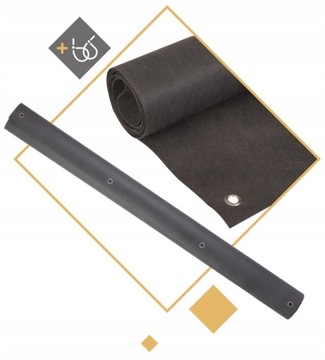 OSŁONA BALKONOWA NA BALKON 1X5M MATA GRAFITOWA NA TARAS PŁOT UV 99% +GRATIS