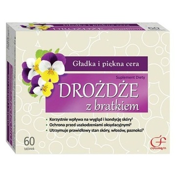 Drożdże z bratkiem 60 tabletek CERA TRĄDZIK