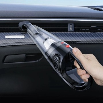 МОЩНЫЙ АВТОМОБИЛЬНЫЙ РУЧНОЙ ПЫЛЕСОС 120 Вт HEPA-ФИЛЬТР + НАСАДКИ