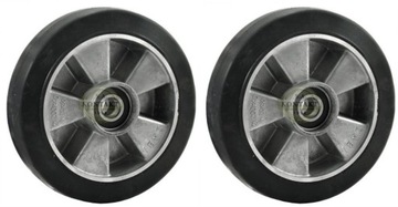 Koło aluminium - guma 180mm, kółko do paleciaka 2 sztuki