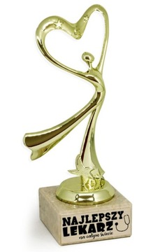 Statuetka SERCE prezent nagroda LEKARZ RATOWNIK