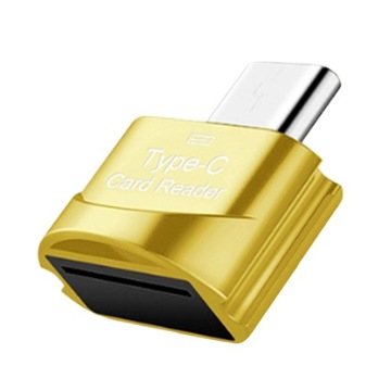 Адаптер USB 3.1/TF OTG тип Gold, 23х16х10мм
