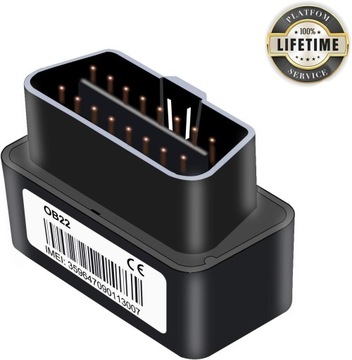 OBD lokalizator pojazduGPS OB22 Mini OBD II lokalizator bez abonamentu