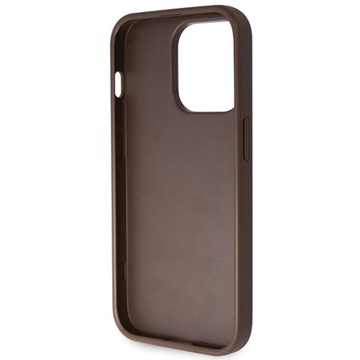 КОРИЧНЕВЫЙ ЧЕХОЛ GUESS ДЛЯ APPLE IPHONE 15 PRO MAX 6.7 CROSSBODY 4G С МЕТАЛЛИЧЕСКИМ ЛОГОТИПОМ