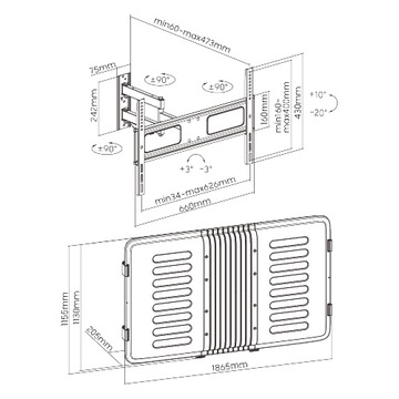 SPE-T20 Корпус для 75-дюймового телевизора