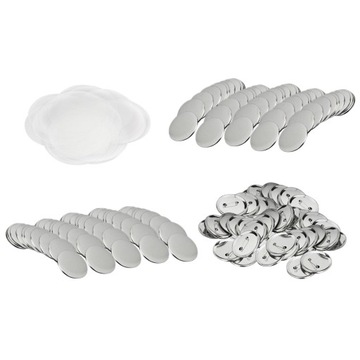 300 szt. Cal/32mm górny/dolny klips do pokrywy Pin pusta plakietka i