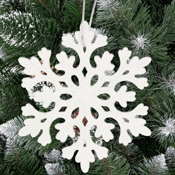 ПОДВЕСКИ «РОЖДЕСТВЕНСКАЯ ЕЛКА» набор из 8 шт. КУЛОН «СНЕЖИНКИ» 8см