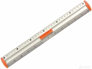 LINIJKA ALUMINIOWA - 30 cm POMARAŃCZOWA