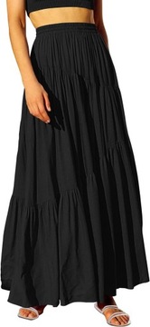 Damska sukienka z plisowaną spódnicą w kształcie litery A i wysokim z , 4XL