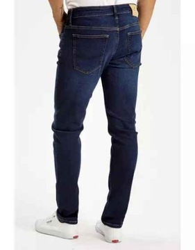 Granatowe spodnie jeans Jeansy męskie CROSS JEANS TRAMMER SLIM FIT 36/34